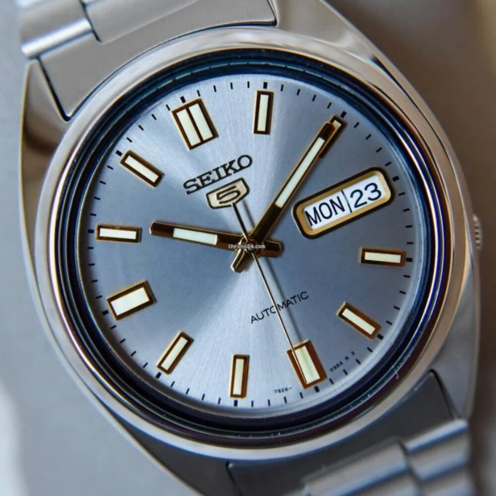 Seiko Automatic Grey Dial Men's Watch New With Box